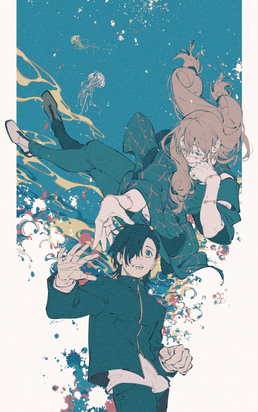 mahito and yoshino junpei (jujutsu kaisen) drawn by mim_(mimya0600)