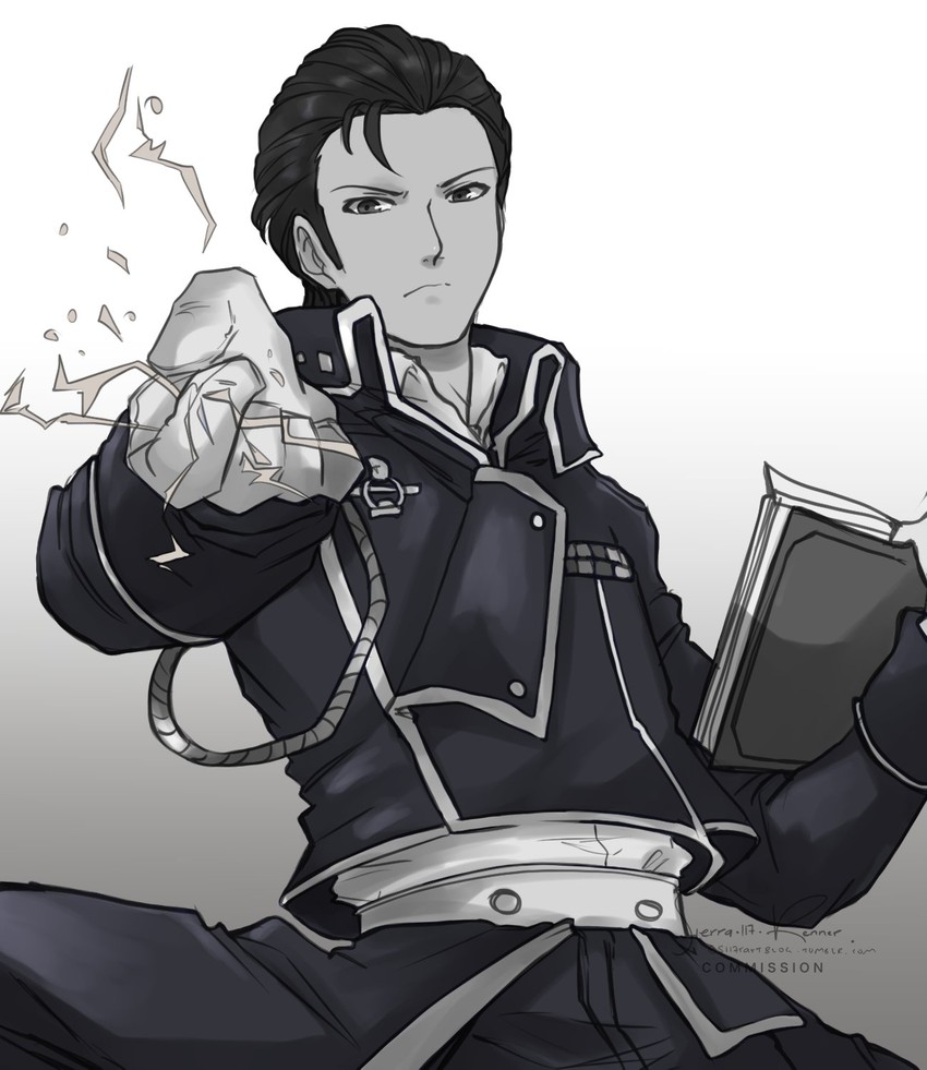 roy mustang and reinhardt (fire emblem and 3 more) drawn by sierra117renner