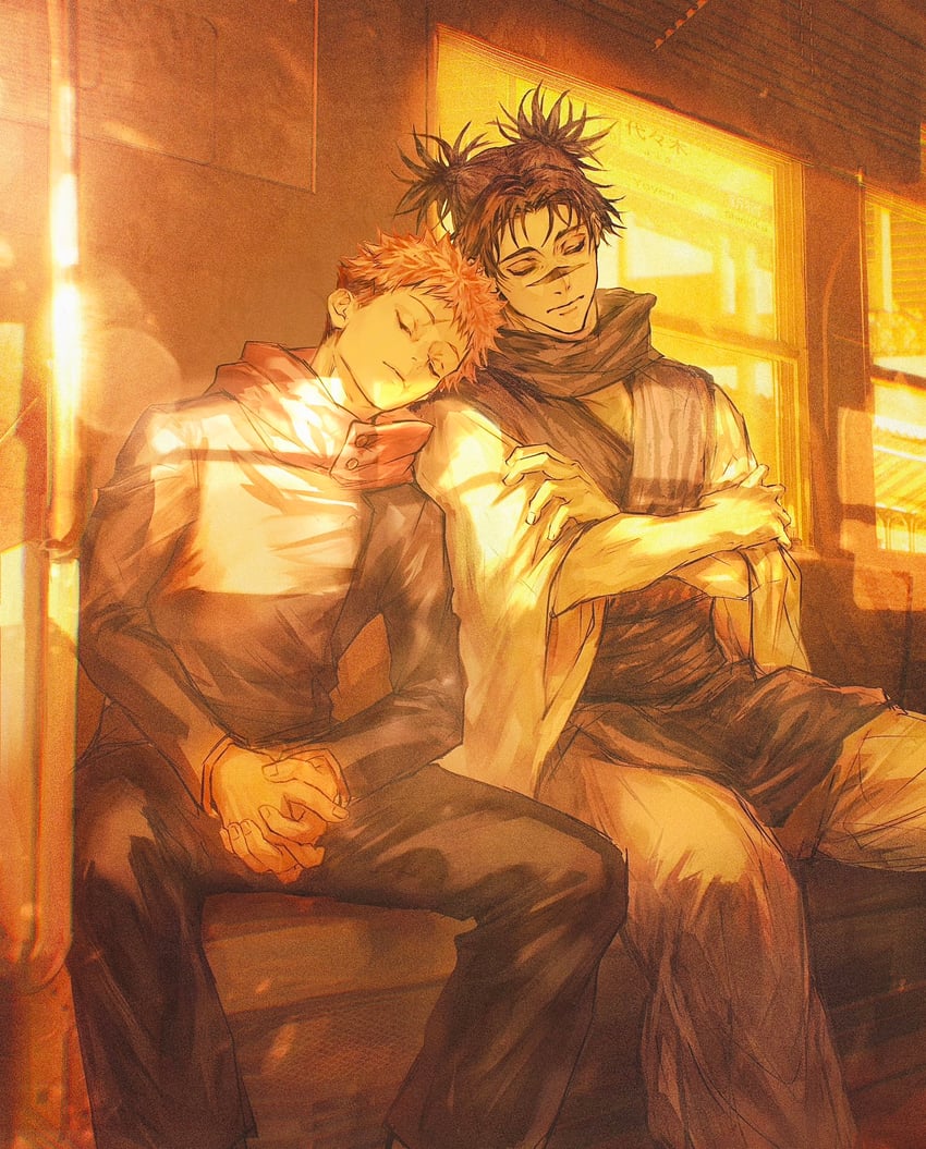 itadori yuuji and choso (jujutsu kaisen) drawn by ho9_999