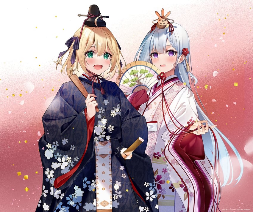 anisphia wynn palettia and euphyllia magenta (tensei oujo to tensai reijou no mahou kakumei) drawn by kisaragi_yuri