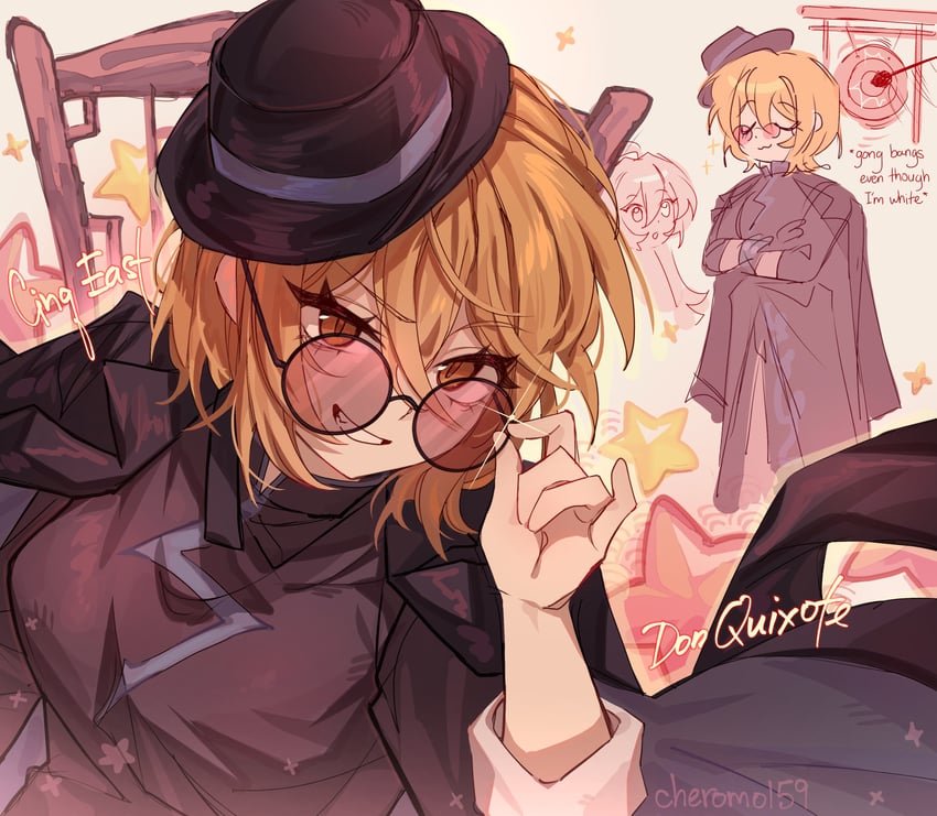 don quixote and hong lu (project moon and 1 more) drawn by cheromo159