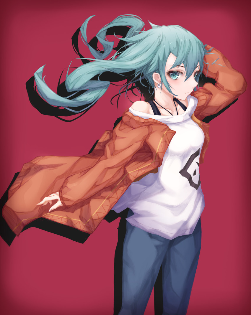 hatsune miku (vocaloid and 1 more) drawn by h2o_(dfo)