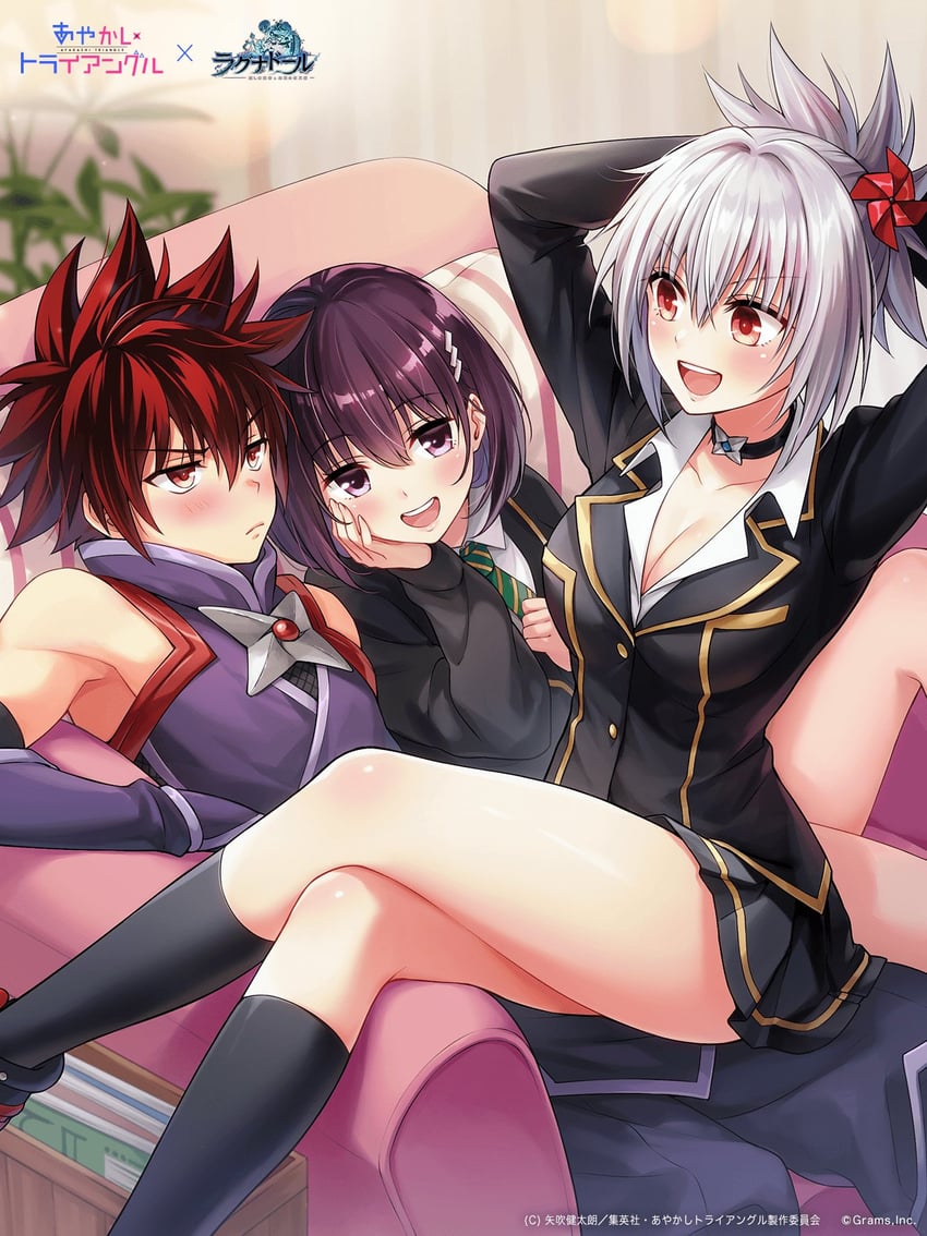 kazamaki matsuri and kanade suzu (ayakashi triangle and 1 more) drawn by yabuki_kentarou