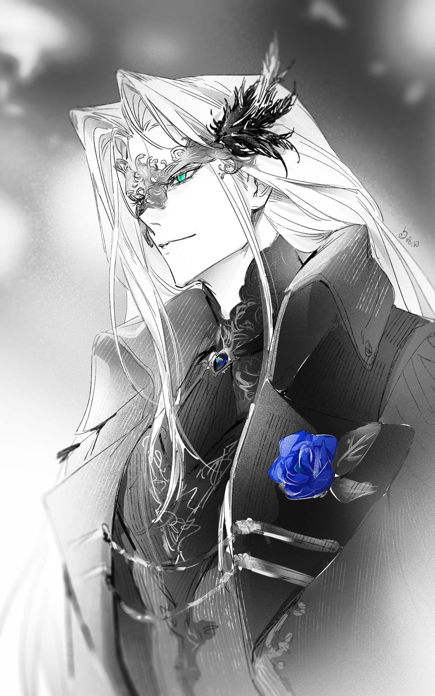 sephiroth (final fantasy and 2 more) drawn by lily_(shio1006)