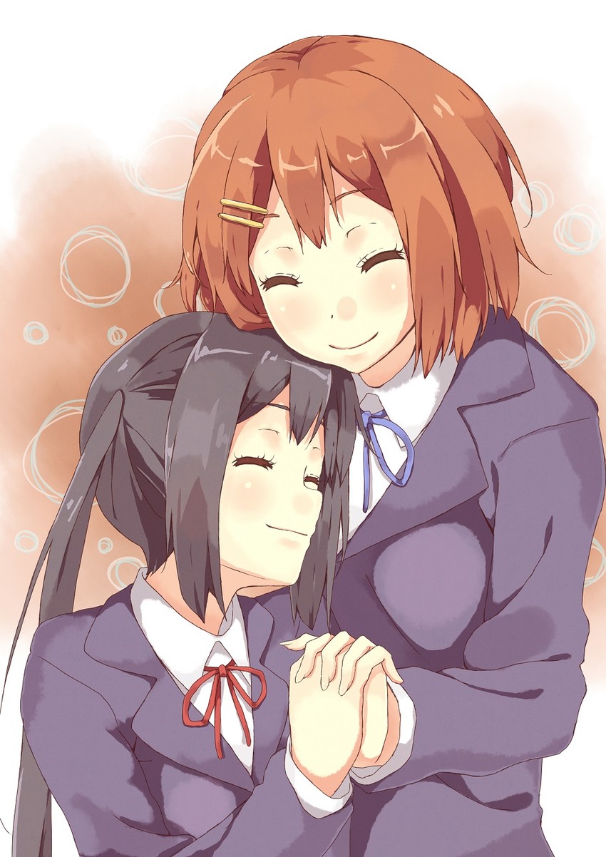 nakano azusa and hirasawa yui (k-on!) drawn by ponishi.