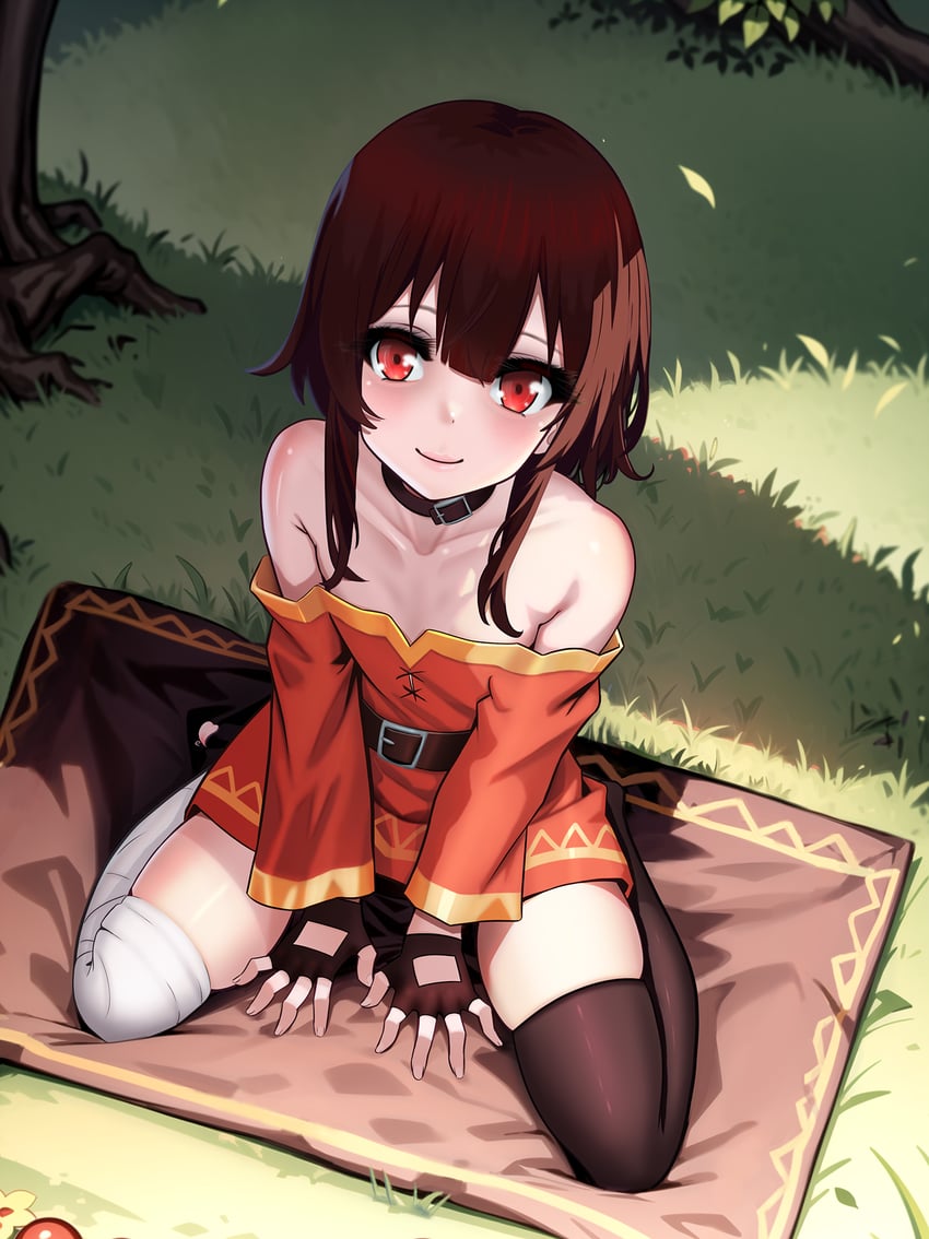 megumin (kono subarashii sekai ni shukufuku wo!) drawn by elementary_(lolipope)
