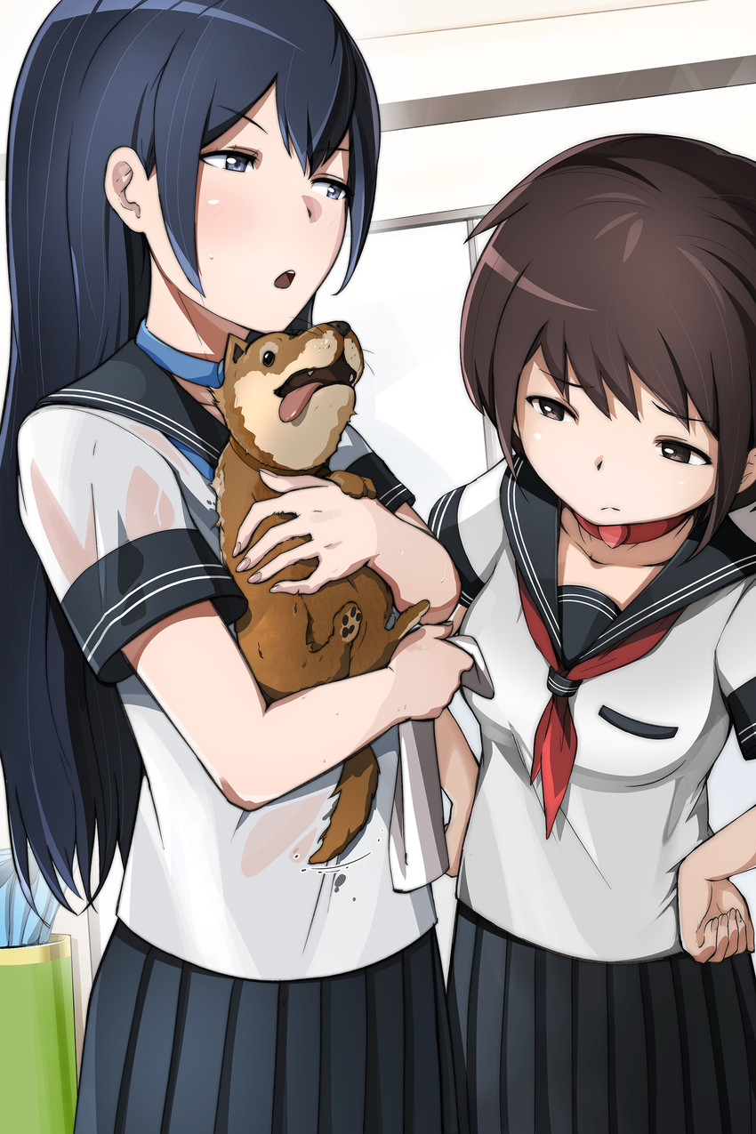 seibu aoi and seibu akari (original and 1 more) drawn by sharpffffff