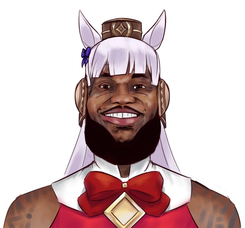 gold ship and lebron james (umamusume and 1 more) drawn by ipol