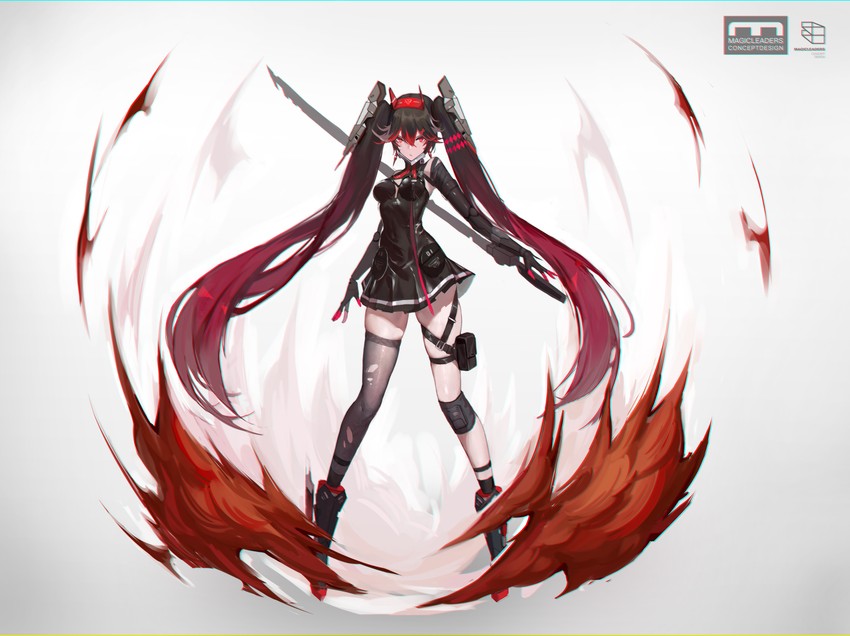 lucia and lucia: dawn (punishing: gray raven) drawn by fentou_shou