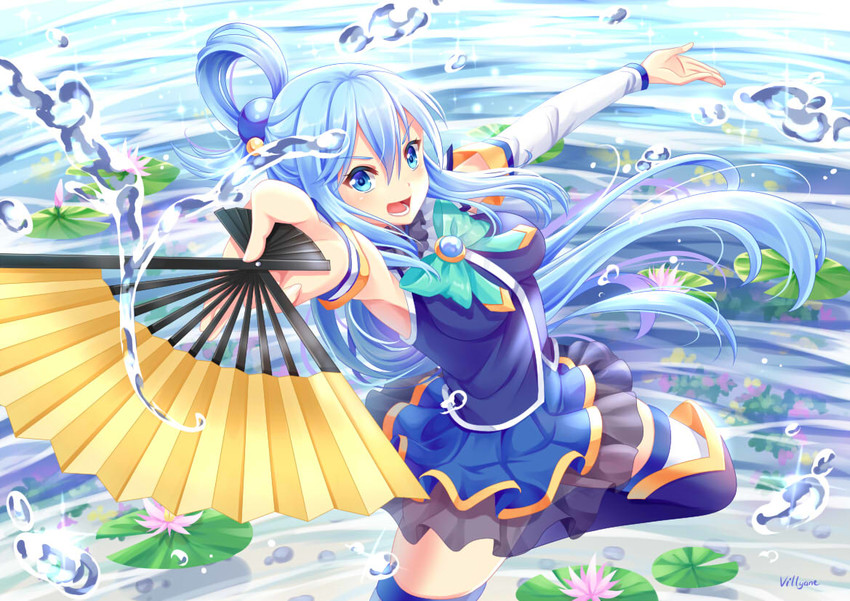 aqua (kono subarashii sekai ni shukufuku wo!) drawn by villyane