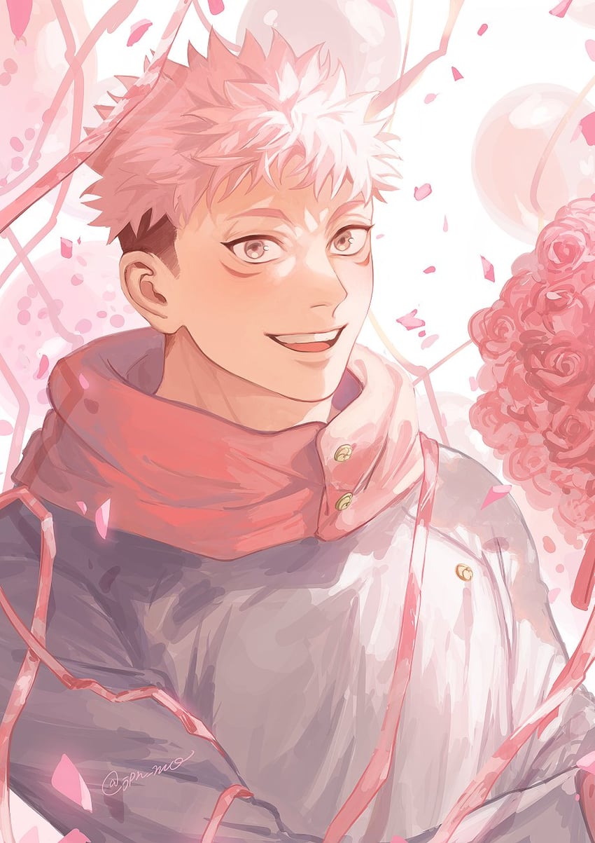 itadori yuuji (jujutsu kaisen) drawn by ccccc_(jpn_m0)