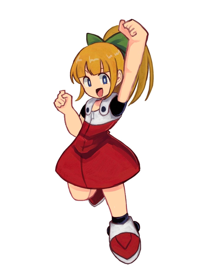 roll (mega man and 1 more) drawn by tikuwabu_33