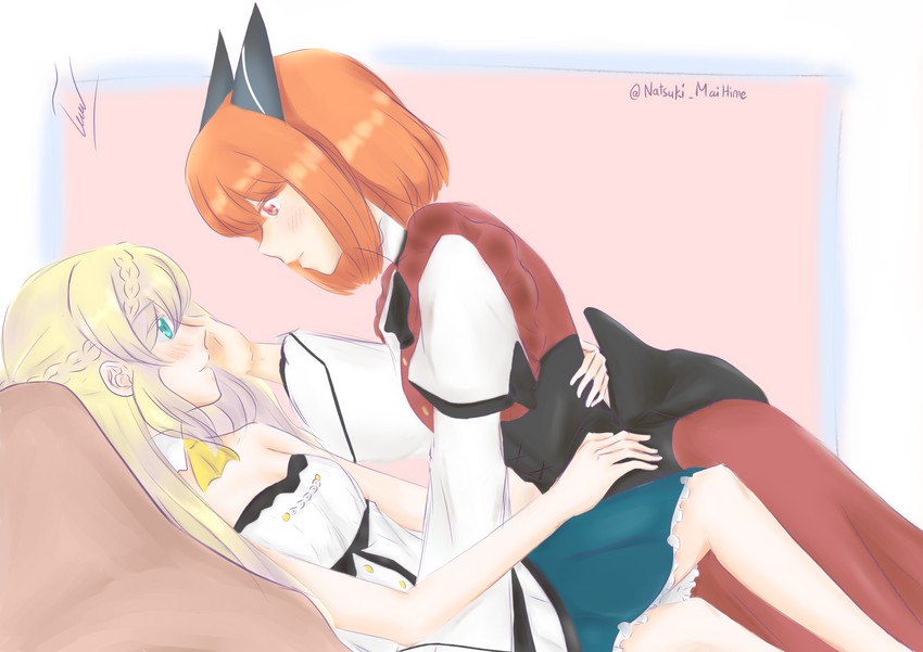aizawa azusa and laika (slime taoshite 300 nen shiranai uchi ni level max ni nattemashita) drawn by natsuki-maihime