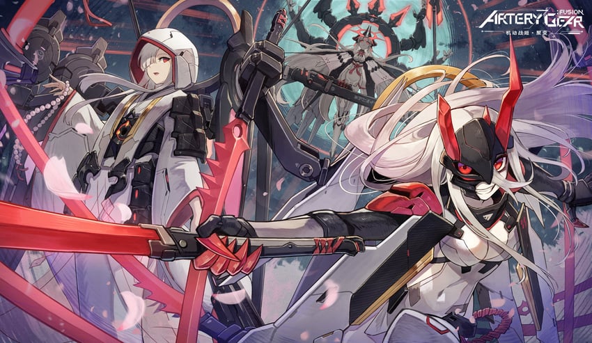 shura, kagura, and izumo (artery gear and 1 more)