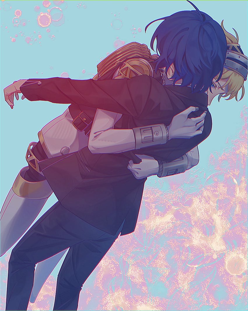 yuuki makoto and aigis (persona and 1 more) drawn by elulit2
