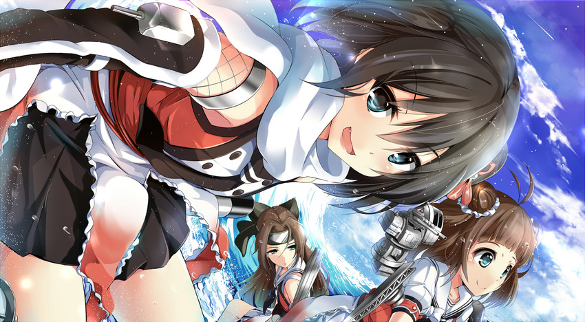 sendai, naka, jintsuu, sendai kai ni, jintsuu kai ni, and 1 more (kantai collection) drawn by natsu_(anta_tte_hitoha)