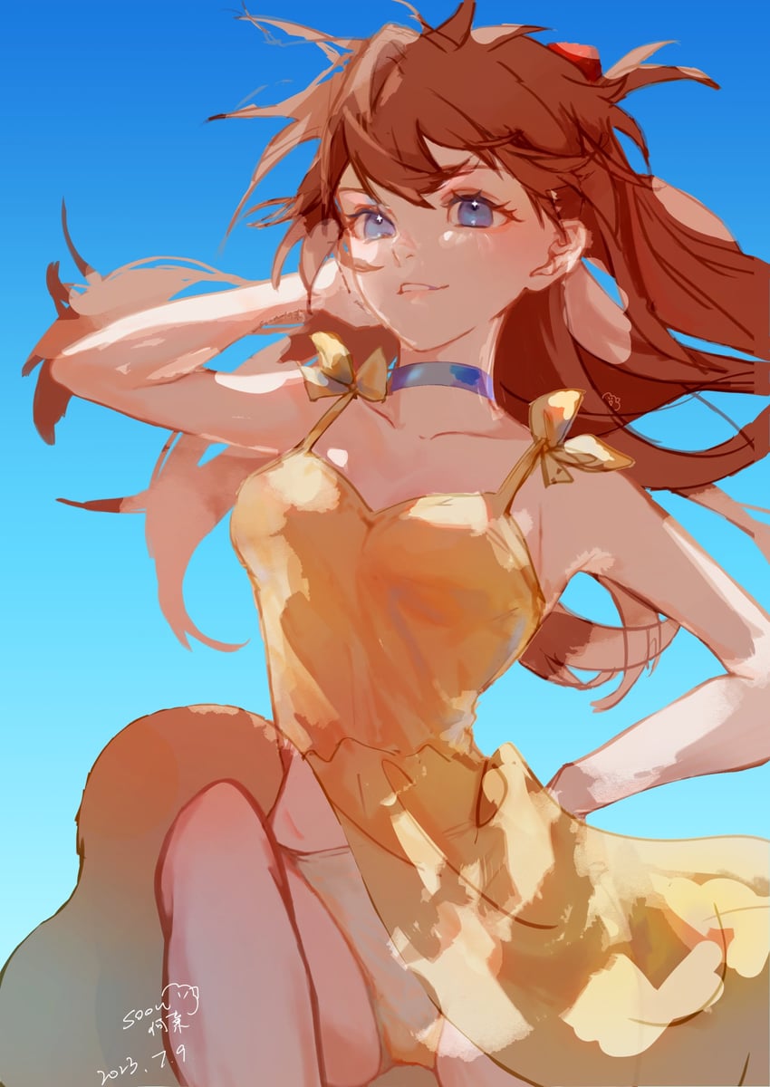 souryuu asuka langley (neon genesis evangelion) drawn by soon_53