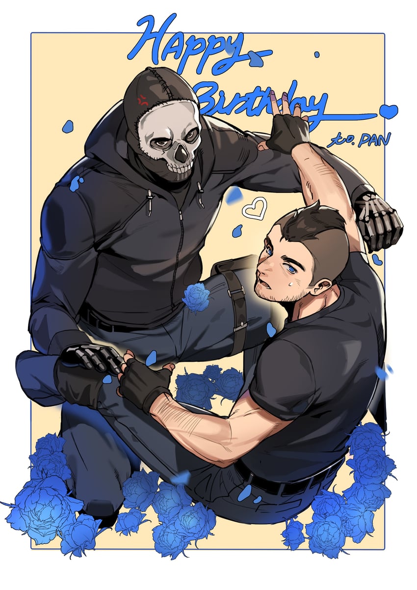 ghost and soap (call of duty and 1 more) drawn by coni0771