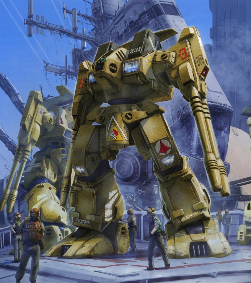 sdf-1, monster destroid, and defender (macross and 2 more) drawn by tenjin_hidetaka