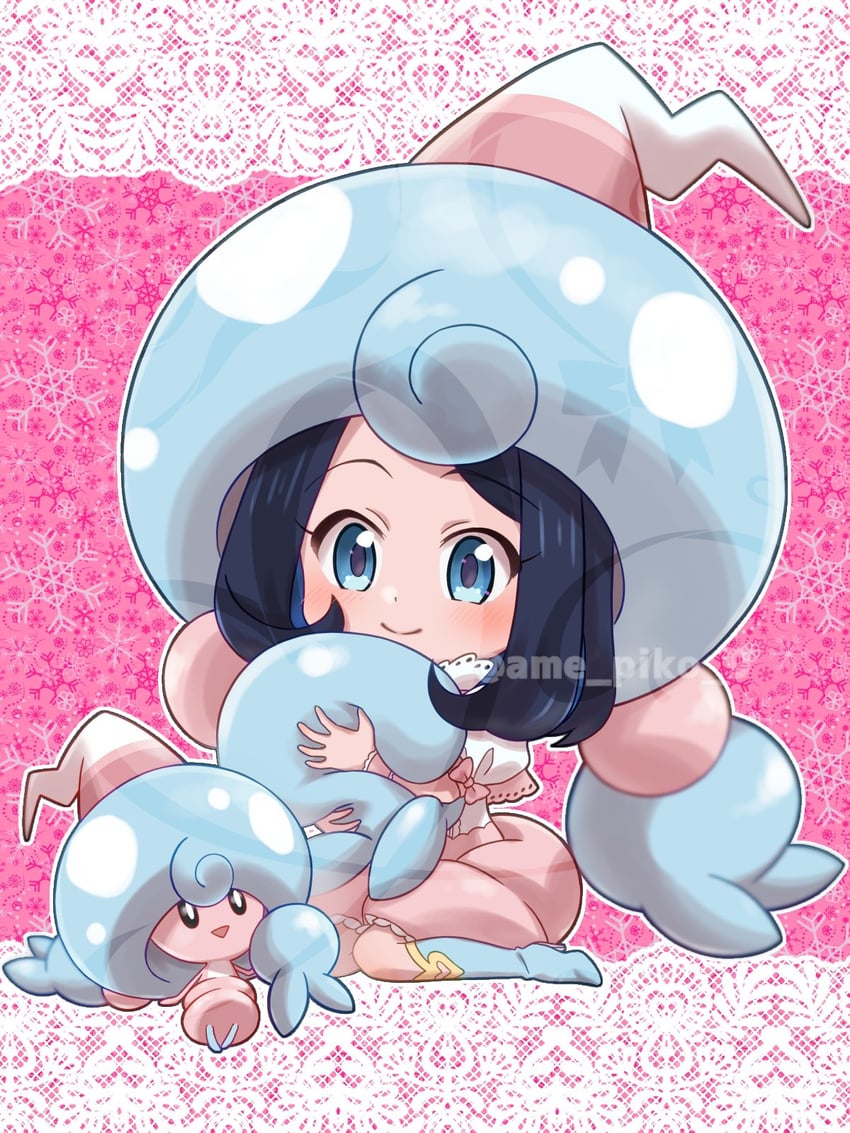 liko and hattrem (pokemon and 1 more) drawn by amedamaneko