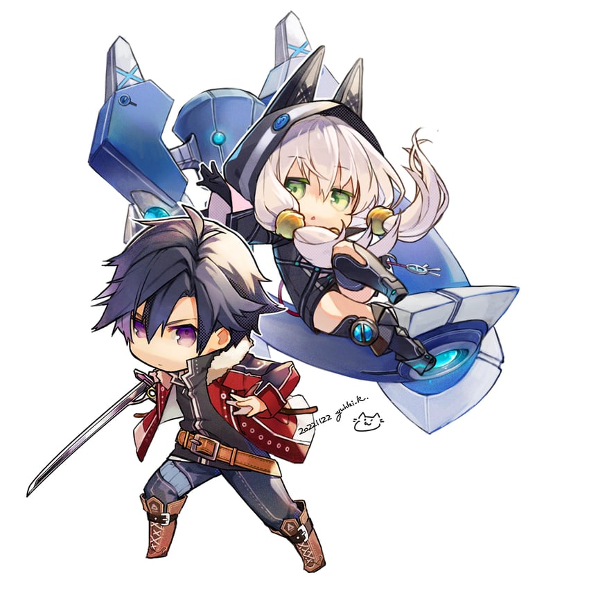 rean schwarzer and altina orion (eiyuu densetsu and 2 more) drawn by yuhki_k
