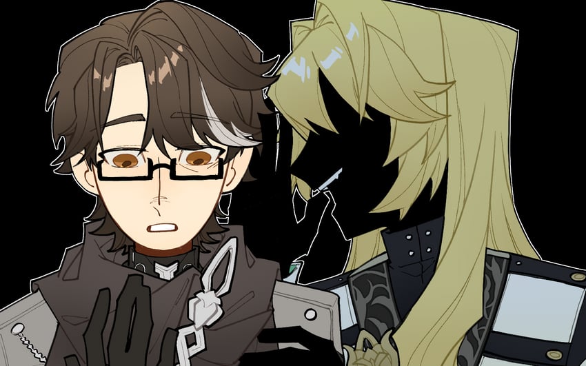 welt yang and luocha (honkai and 1 more) drawn by calx