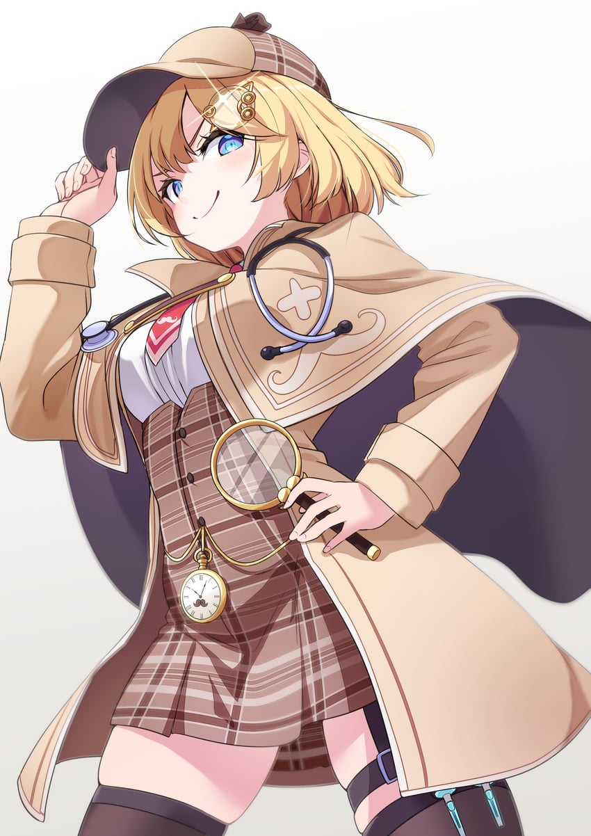 watson amelia (hololive and 1 more) drawn by miu_(angelo_whitechoc)