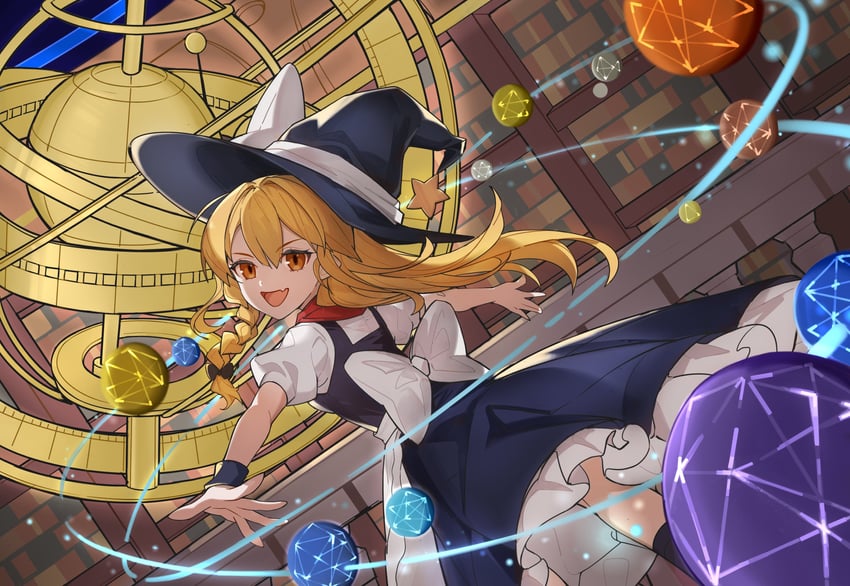 kirisame marisa (touhou and 1 more) drawn by devilkillerx