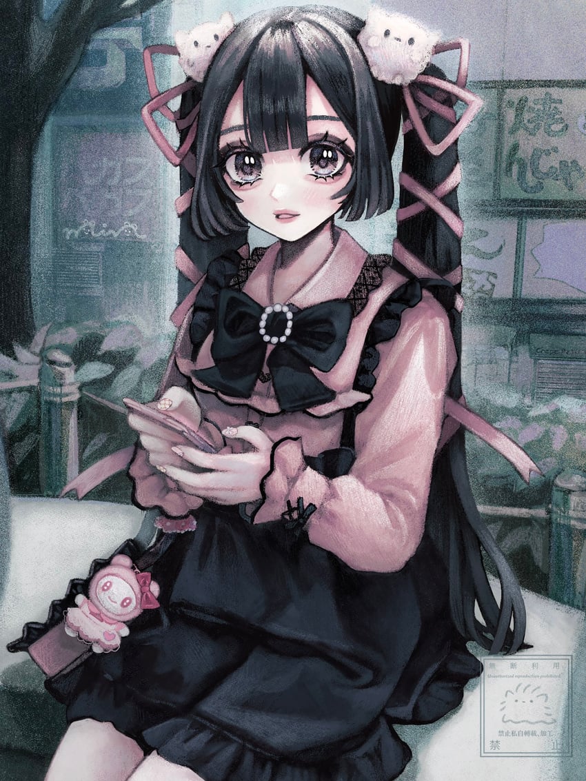 my melody and akiyama syu (original and 2 more) drawn by min_(mts2314)