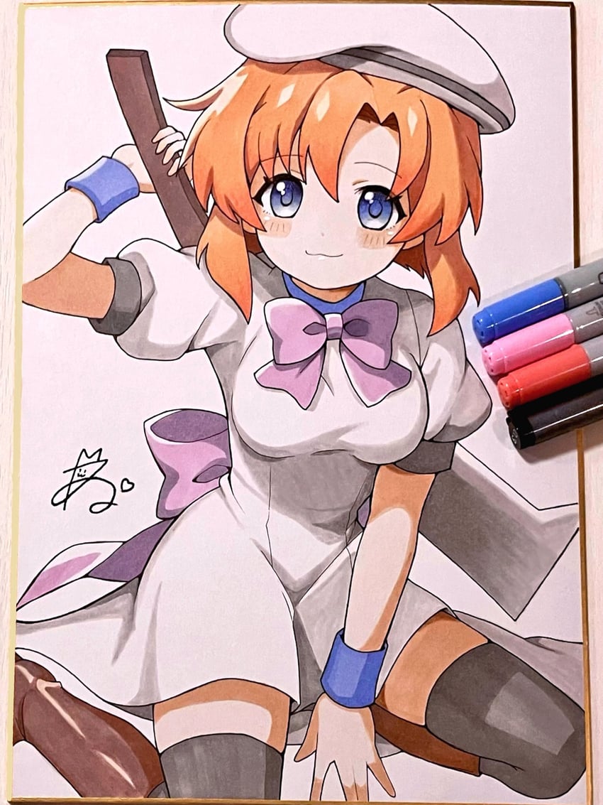 ryuuguu rena (higurashi no naku koro ni) drawn by niyane
