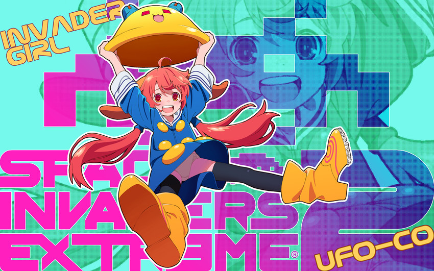 ufo-co (space invaders and 1 more) drawn by shiwasu_takashi