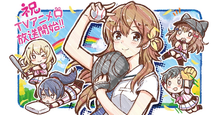 arihara tsubasa, nozaki yuuki, kawakita tomoe, shinonome ryo, and ukita akane (cinderella series and 1 more) drawn by hanako_(akatsuki)