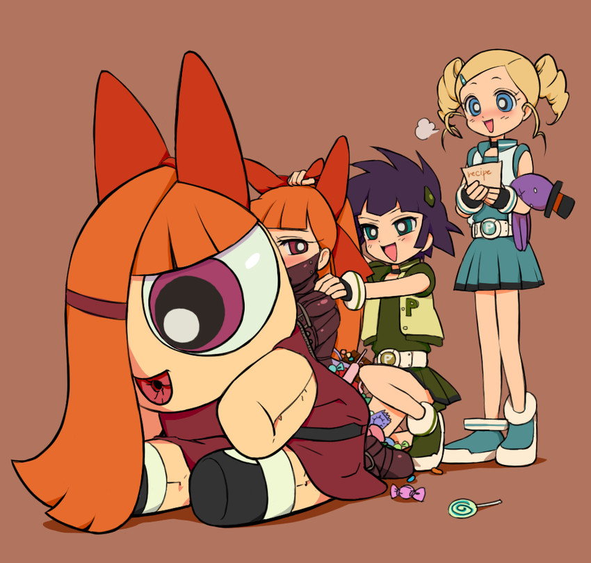 blossom, akazutsumi momoko, matsubara kaoru, goutokuji miyako, hyper blossom, and 2 more (powerpuff girls and 1 more) drawn by dachaku