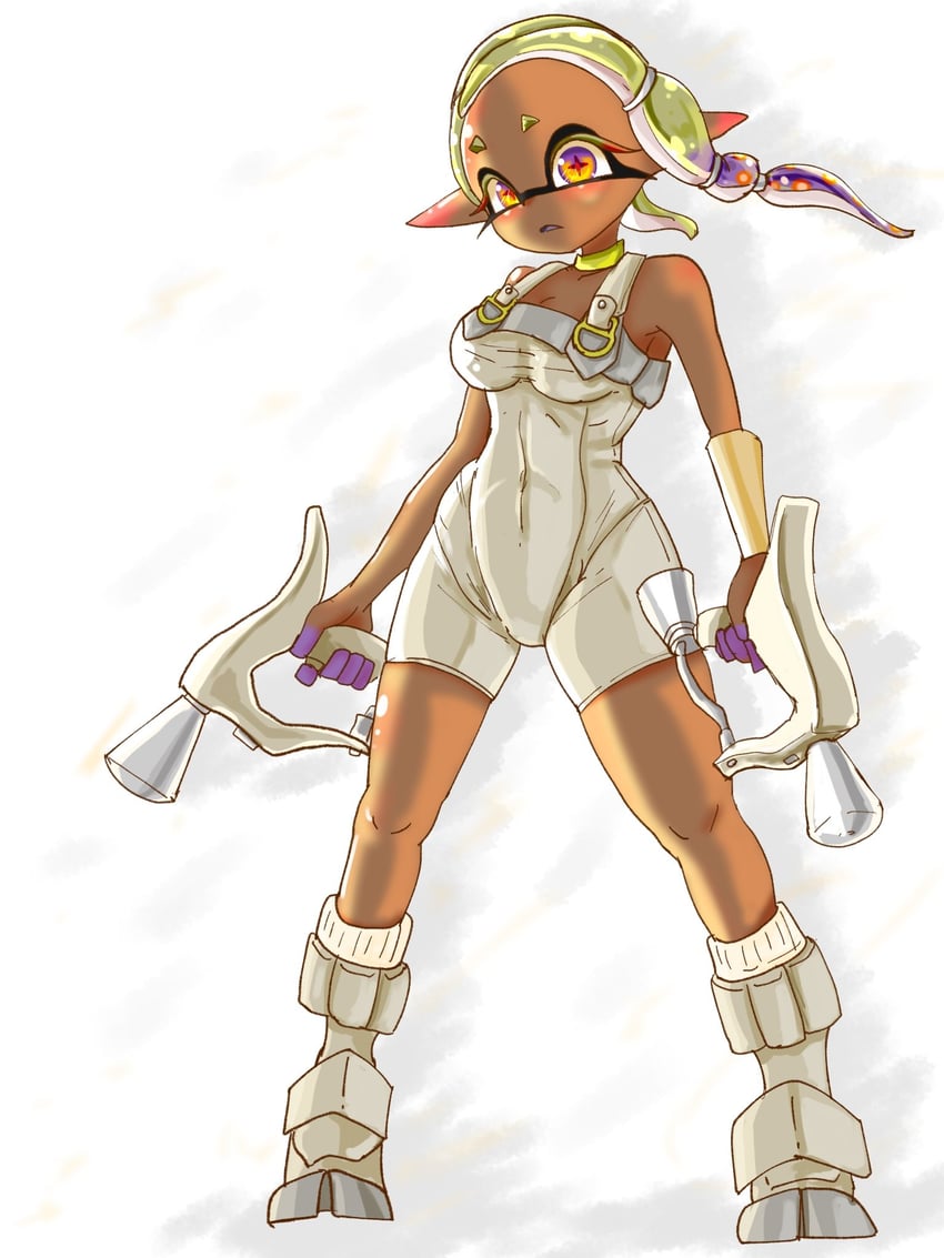 frye and agent 8 (splatoon and 2 more) drawn by t2ukmyjm