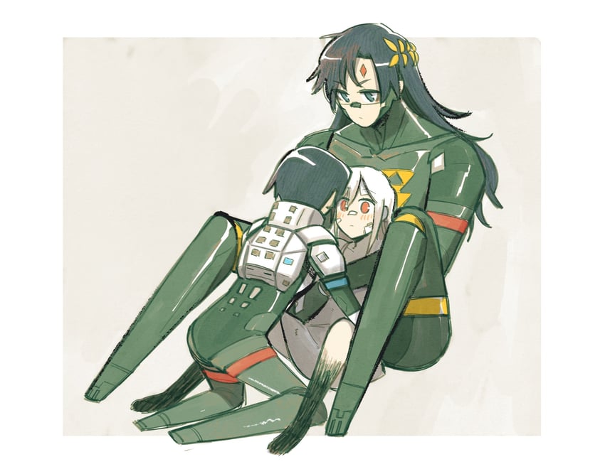 elster, ariane yeong, and falke (signalis) drawn by ange_(angeban93)