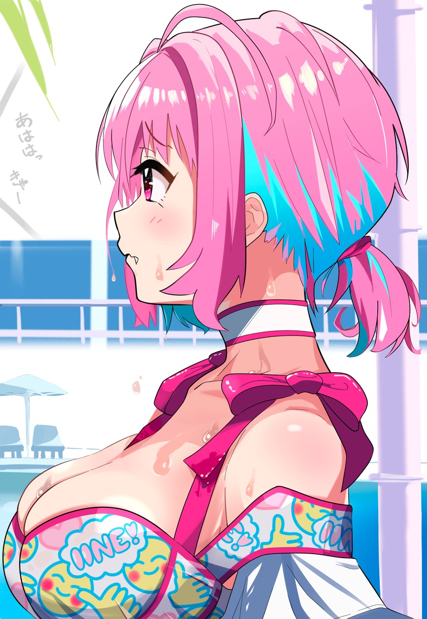 yumemi riamu (idolmaster and 1 more) drawn by mitche