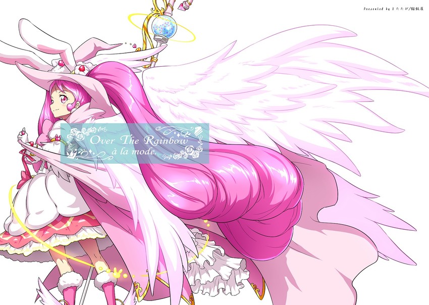 usami ichika and cure whip (precure and 2 more) drawn by matatabi_(karukan222)