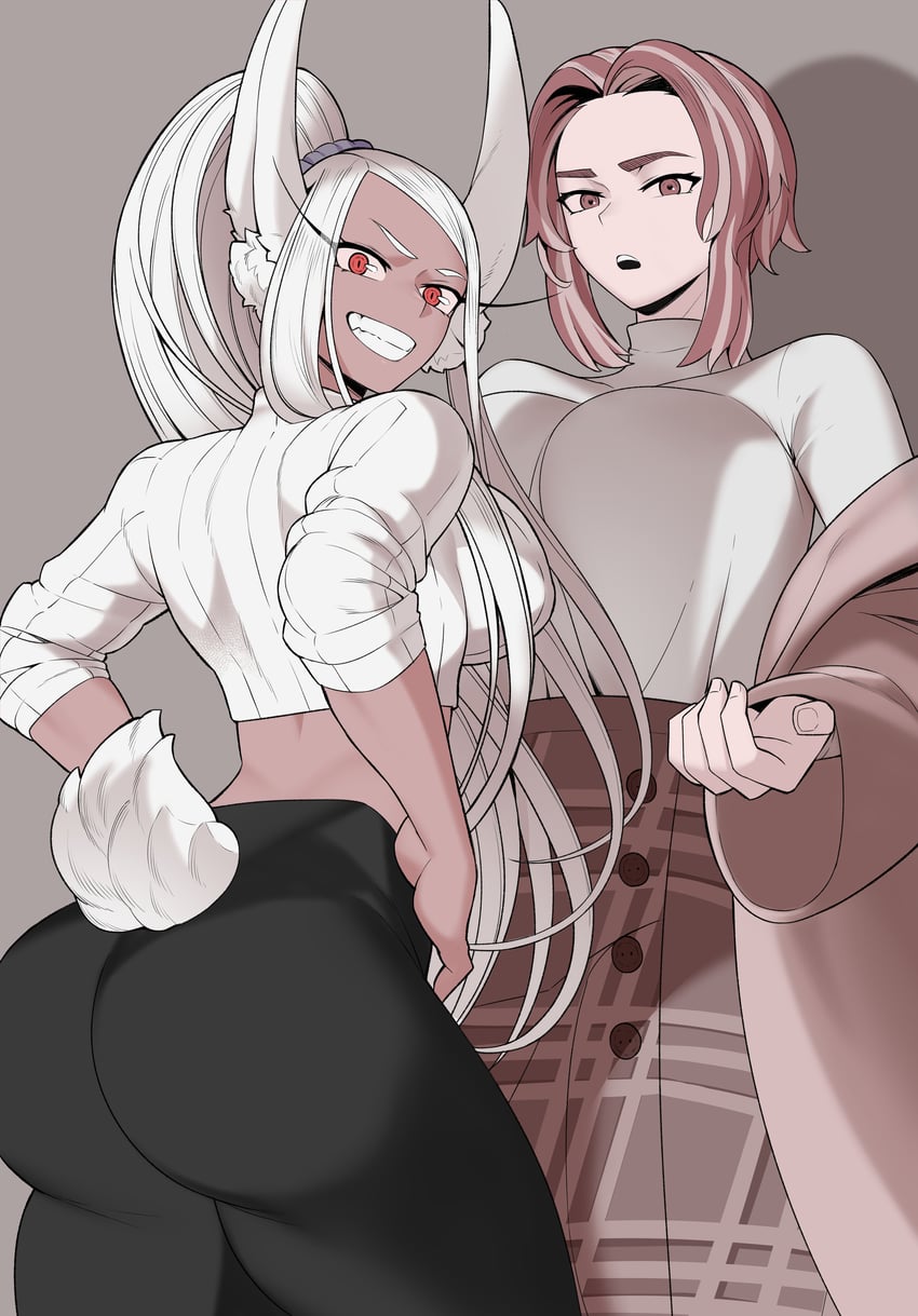 mirko and lady nagant (boku no hero academia) drawn by kopam