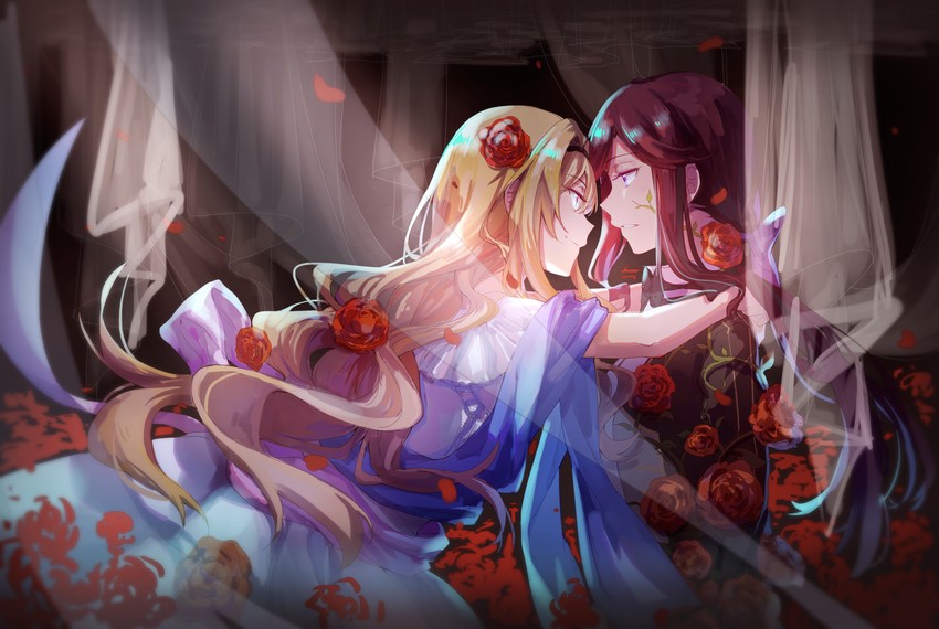 saijou claudine and tendou maya (shoujo kageki revue starlight) drawn by walluka