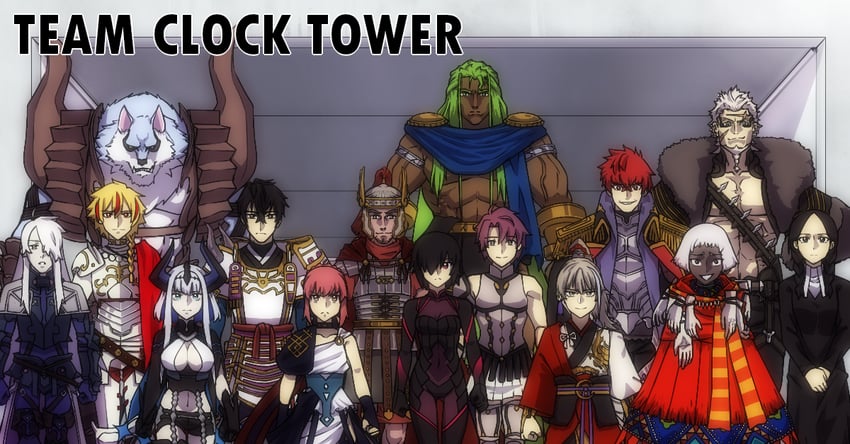 archer, galahad, richard i, perseus, aslaug, and 11 more (fate and 6 more) drawn by lazyartlazy12