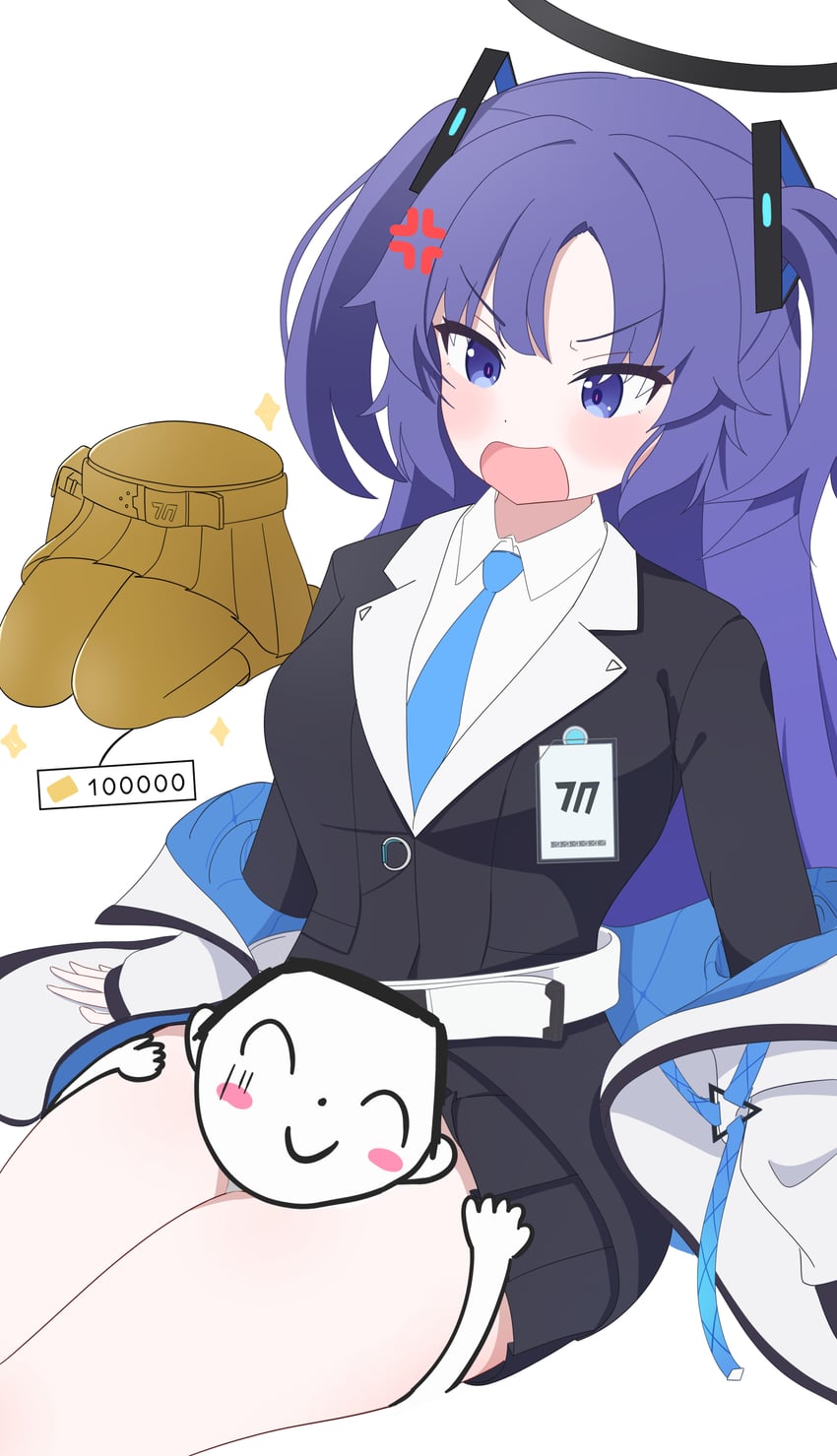 sensei, yuuka, and doodle sensei (blue archive) drawn by fortysansan