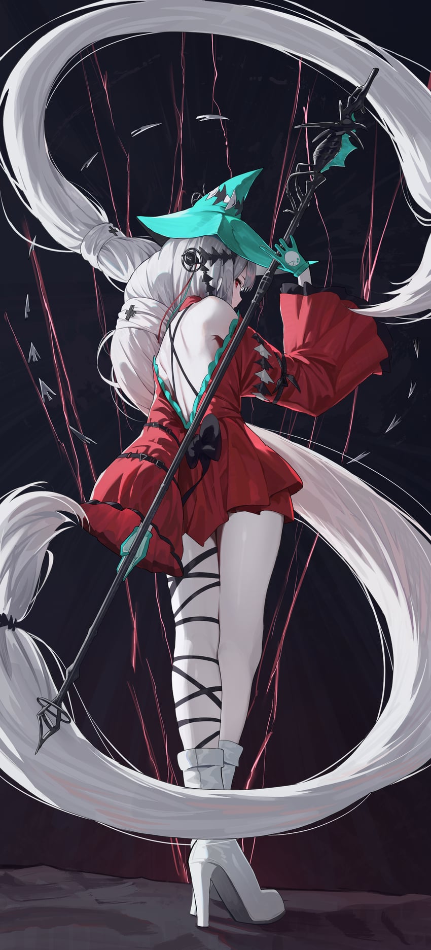 skadi and skadi the corrupting heart (arknights) drawn by hidulume