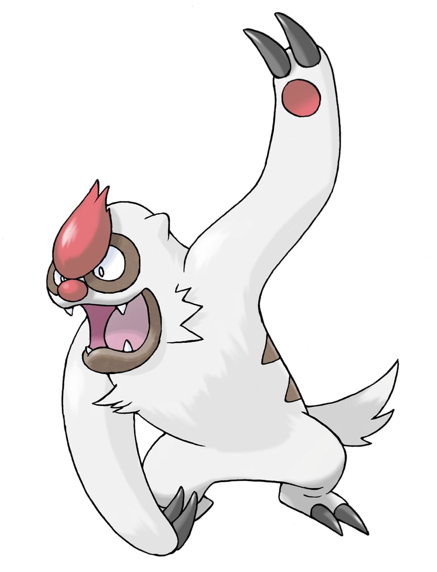 vigoroth (pokemon and 1 more) drawn by sugimori_ken