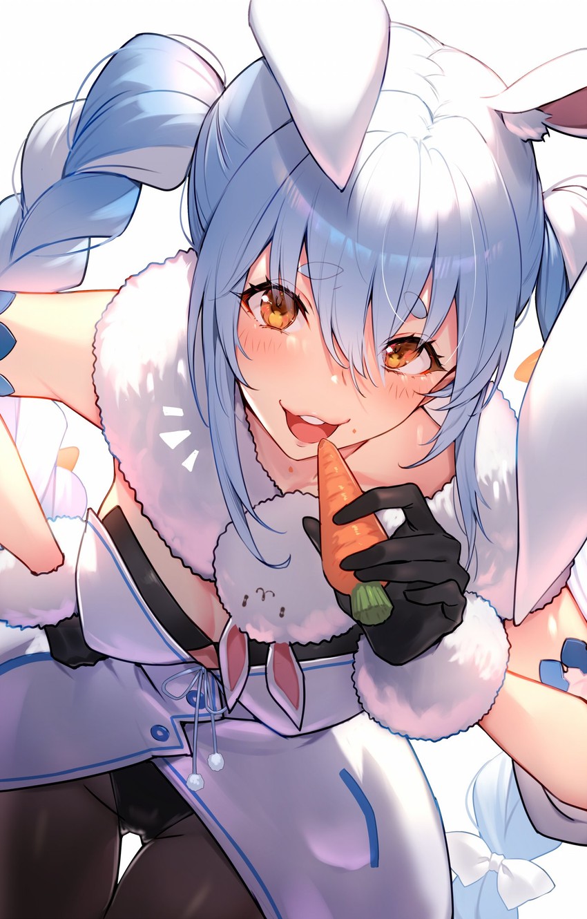 usada pekora and don-chan (hololive) drawn by kakage