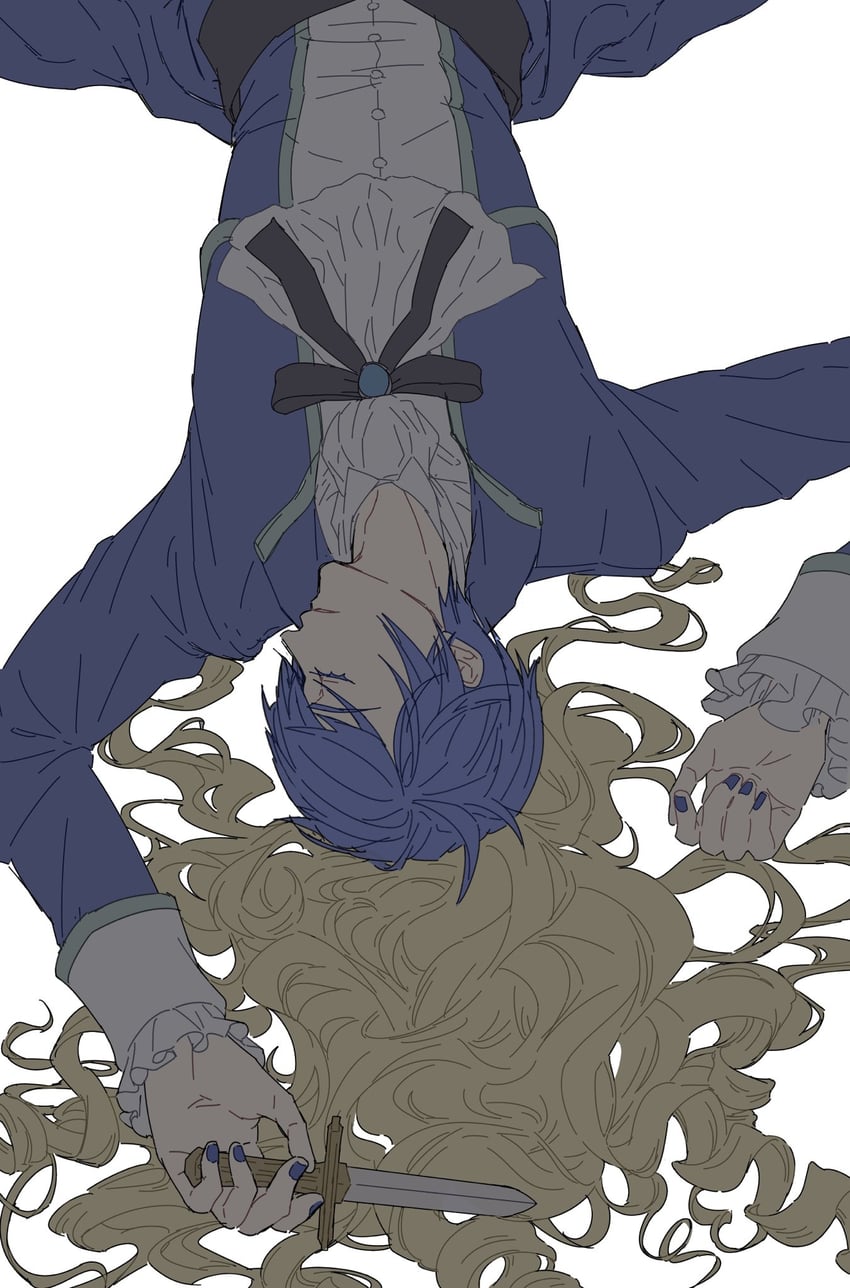 kaito, elluka chirclatia, and karchess crim (vocaloid and 2 more) drawn by nagori_(uusdvedp)