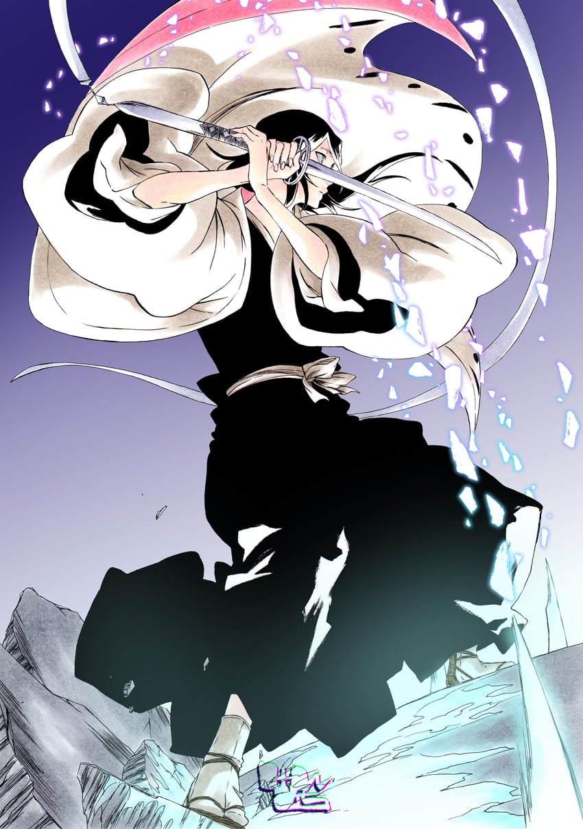 kuchiki rukia (bleach and 1 more) drawn by ken'ichi_(ken1ro_u)