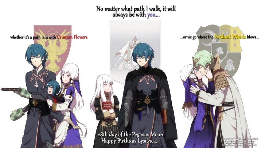 lysithea von ordelia and male byleth (fire emblem and 2 more) drawn by dannex009