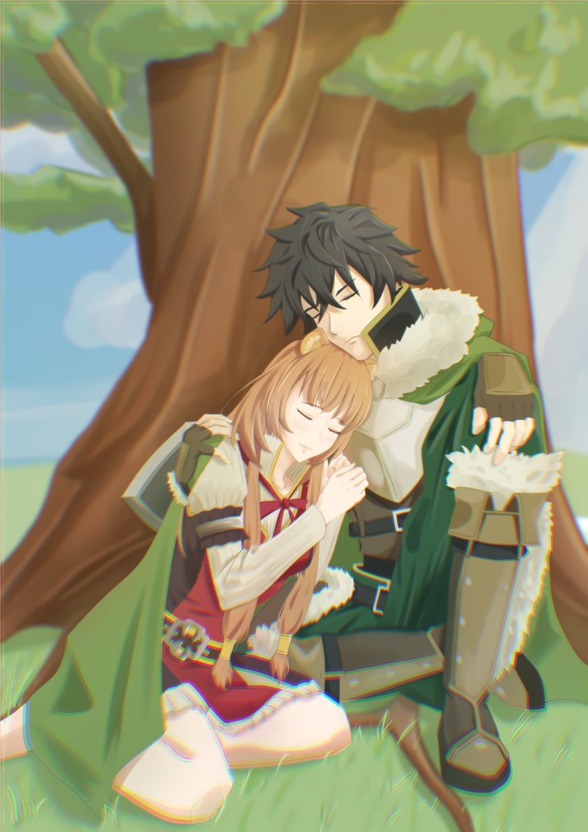 raphtalia and iwatani naofumi (tate no yuusha no nariagari) drawn by pn_luster