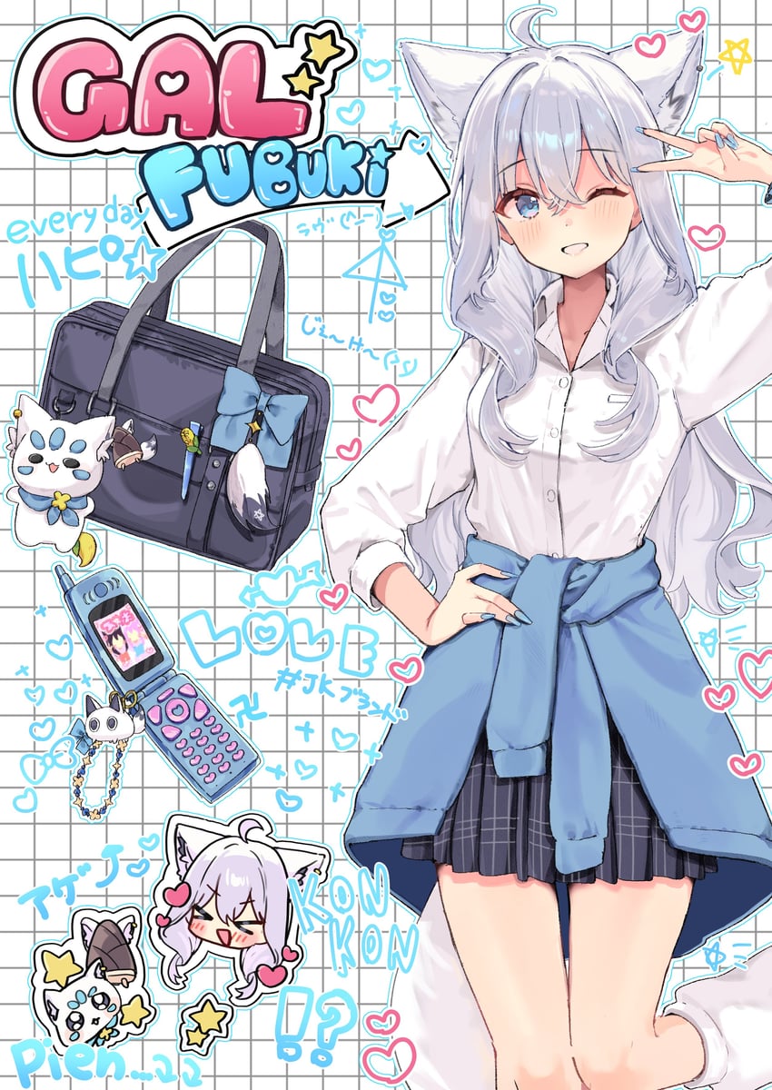 shirakami fubuki, sukonbu, oruyanke, and nejima kitsune (hololive) drawn by ao_kotoha