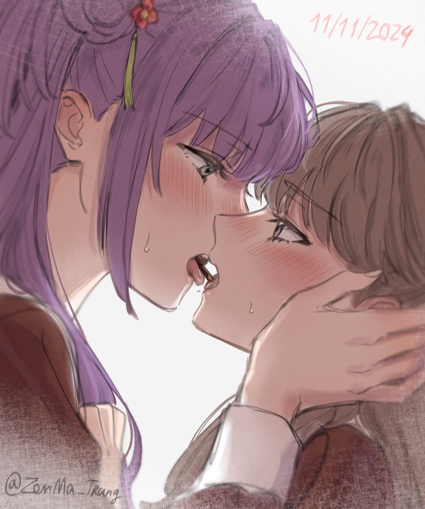 fujishima megumi and otomune kozue (love live! and 1 more) drawn by zenma_trang